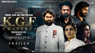 KGF Chapter 3  Hindi Trailer  Rocking Star Yash  Raveena NTR Prabhas kgfchapter3trailer [upl. by Nyberg]