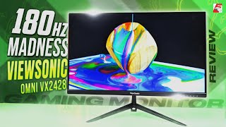 VIEWSONIC VX2428 IPS 180Hz Gaming Monitor review [upl. by Akenot]