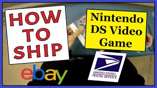 How To Ship a Nintendo DS Video Game  Easy Fast amp Cheap  USPS First Class Shipping Bubble Mailer [upl. by Ing]