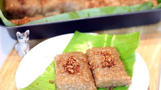 Biko Recipe with Latik Filipino Sticky Rice Cake by Slice and Bites [upl. by Nosde]