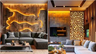 Top Wooden Wall Panel Ideas for a Stylish Living Room  Modern Living Room Wall Panel Design Ideas [upl. by Modeerf]