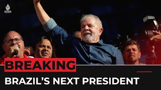 Brazil election Lula da Silva narrowly defeats Jair Bolsonaro [upl. by Oliva31]