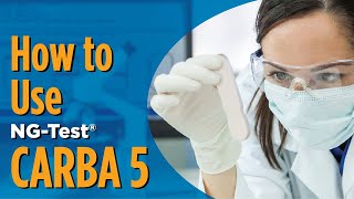 How to use NGTest® CARBA 5 for the identification of the 5 enzymes of Carbapenemase resistance [upl. by Novaj155]