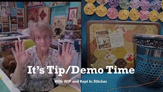 quotIts TipDemo Timequot What Mystery WIP will I be Working on Today slowstitching quilting [upl. by Baker992]