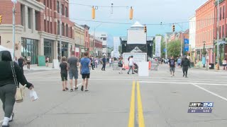 Everythings good Festivities underway at Celebrate Erie after morning shooting [upl. by Eidak]