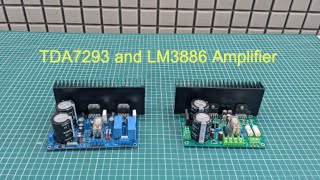 TDA7293 and LM3886 amplifier board 20 dual channel [upl. by Drarig609]