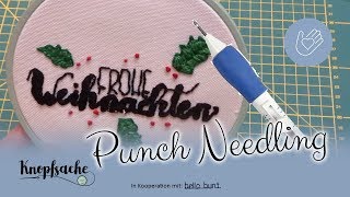 Punch Needle Technik erklärt I Wie geht Punch Needling [upl. by Bhayani]