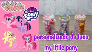 PERSONALIZADO DE LUXO COM COFRINHO NO TEMA MY LITTLE PONY [upl. by Polard]