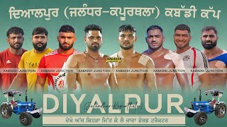 🔴LIVE Diyalpur Jalandhar Kabaddi Tournament  11 Mar 2024  Today Kabaddi Match Live [upl. by Wynny]