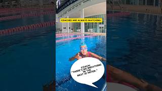 Coaches have eyes everywhere 👀🤣Swimming swimgym swimlife swimrun swimbikerun swimcoach [upl. by Nosnevets]