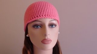 How to Crochet a Beanie for Beginners [upl. by Latoye]