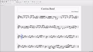 Cantina Band for AltoBari Sax Sheet Music [upl. by Devlen791]