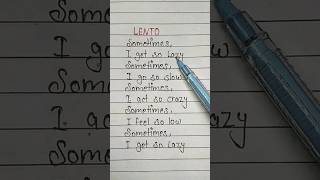 Lento💚Rudy Mancuso Lyrics shorts lyrics viral lento rudymancuso luckybabemeghu [upl. by Flodur]