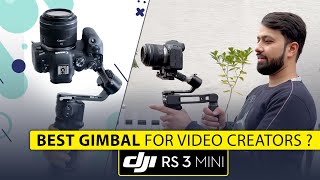 DJI RS3 Mini  Best Budget Lightweight Gimbal For Video Creators Hindi [upl. by Dwaine260]