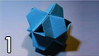 Origami Truncated Stellated Octahedron Folding Instructions  Part One [upl. by Akital]