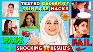 I TESTED BOLLYWOOD SKINCARE HACKS Shocking Results😱skincare beauty bollywood celebrity wow [upl. by Ayomat433]