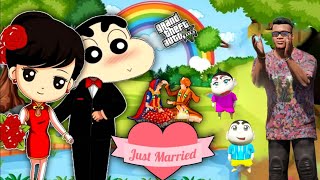 GTA 5😍 SHINCHAN Want to Marry in GTA 5  JSS GAMER [upl. by Knighton358]