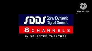 SDDS Sony Dynamic Digital Sound In Selected Theatres 1993Early Logo With Color Version [upl. by Notnyw265]