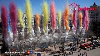 Fallas de Valencia 2024 Mascletà Martes 12 de Marzo 2024 Pirotecnia Crespo [upl. by Noslrac]