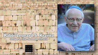 Rabbi Leonard S Kravitz [upl. by Sivam673]