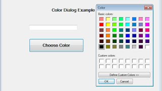 Color Dialog windows application in aspnet c [upl. by Atirehc]