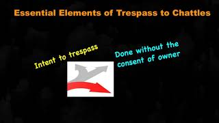 Meaning of Trespass to Chattels in Tort Law [upl. by Bronnie]