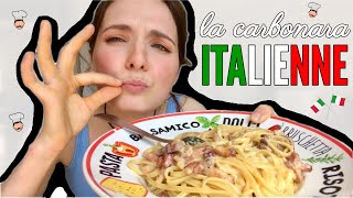 COOKING WITH NINA  la recette ITALIENNE de la carbonara miam vibes [upl. by Ruthie]