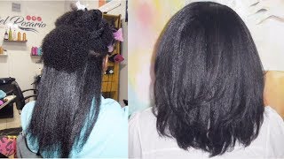 Blowout on Natural 4c Hair  My Experience No Flat Iron [upl. by Eckart457]