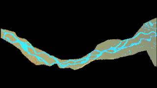 CAESARLisflood simulation of the upper River Severn UK [upl. by Latsirhc]