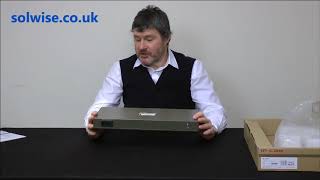 IP Com F1024 24Port 10100 Ethernet Rack Mount Switch unboxing video [upl. by Archie298]