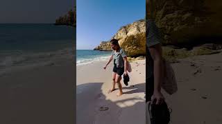 Nice hidden beach in Carvoeiro travel algarveportugal algarvebeaches liburan shortvideo sunny [upl. by Anirod]