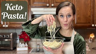 Keto Pasta using My Perfected Keto Flour amp Gluten Free [upl. by Nnylesor]