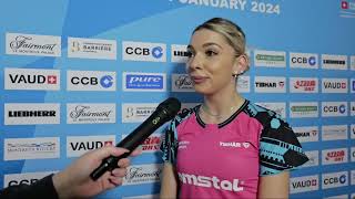 Europe Top 16 Round of 16 Bernadette Szocs Interview [upl. by Ifen]