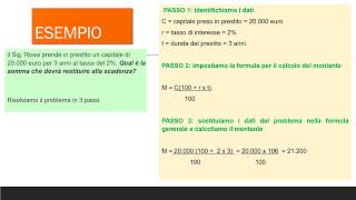 IL CALCOLO DEL MONTANTE [upl. by Button654]