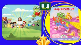 LEAP SCRUBS UP Leapfrog Consonants amp Short Vowels U storytime leapfrog [upl. by Enelehcim]