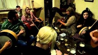 Irish Music Session jigs at the Pub quotTigh Ruairiquot  Craiceann Bodhran Festival 2012 [upl. by Nnayelsel]