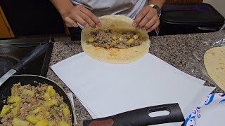 Recetas faciles para cuando trabajas fuera  Molida con papas [upl. by Oker]