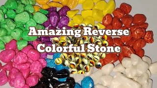 Satisfying Asmr Reverse Colorful Stone ASMRSOUNDS [upl. by Harwin]