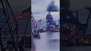 Salvaging Battleship West Virginia Original Color Film Battleship history navalhistory [upl. by Zabrina]