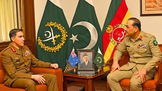 Lieutenant General Simon Stuart Chief of the Australian Army met with General Syed Asim Munir🇵🇰 [upl. by Yetta]