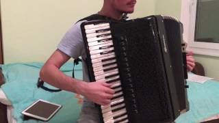 Nisemonogatari  Imitation  Fast Kaiki Theme  Accordion Cover [upl. by Walliw]