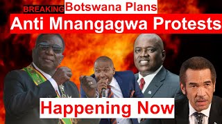 WATCH LIVE Anti Zanu PF Mnangagwa Protests in Botswana Chivhayo wins us60m Namibia Election Deal [upl. by Romulus724]