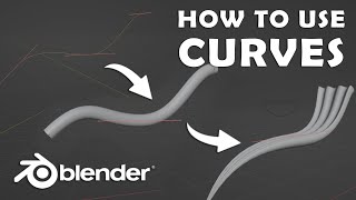 How to use Curves in Blender 42 Tutorial [upl. by Verlee]