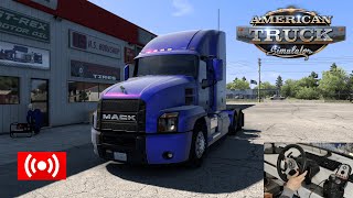 American Truck Simulator  relaxed driving  steering wheel  nice chat EnglishGerman [upl. by Blumenfeld]