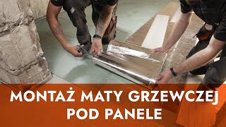 Montaż maty grzewczej Thermoval pod panele  instrukcja [upl. by Llerrah]