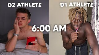 Day In The Life D1 Athlete vs D2 Athlete ft WilliamAkio [upl. by Jacqueline491]