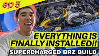 Supercharged BRZ Vlog SUPERCHARGER ASSEMBLY COMPLETE [upl. by Mannos]