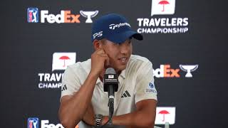 Collin Morikawa Wednesday Press Conference 2024 Travelers Championship © USGA [upl. by Poliard]