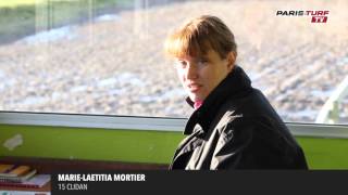 ParisTurf TV  MarieLaetitia Mortier  Clidan [upl. by Sharline]