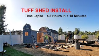 Tuff Shed Install 091224 [upl. by Lamok192]